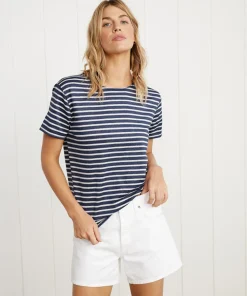 Fashion Rue Striped Tee Women Tees & Tanks