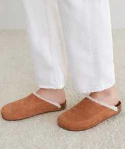 New Shearling-Lined Moc Clog Women Flats