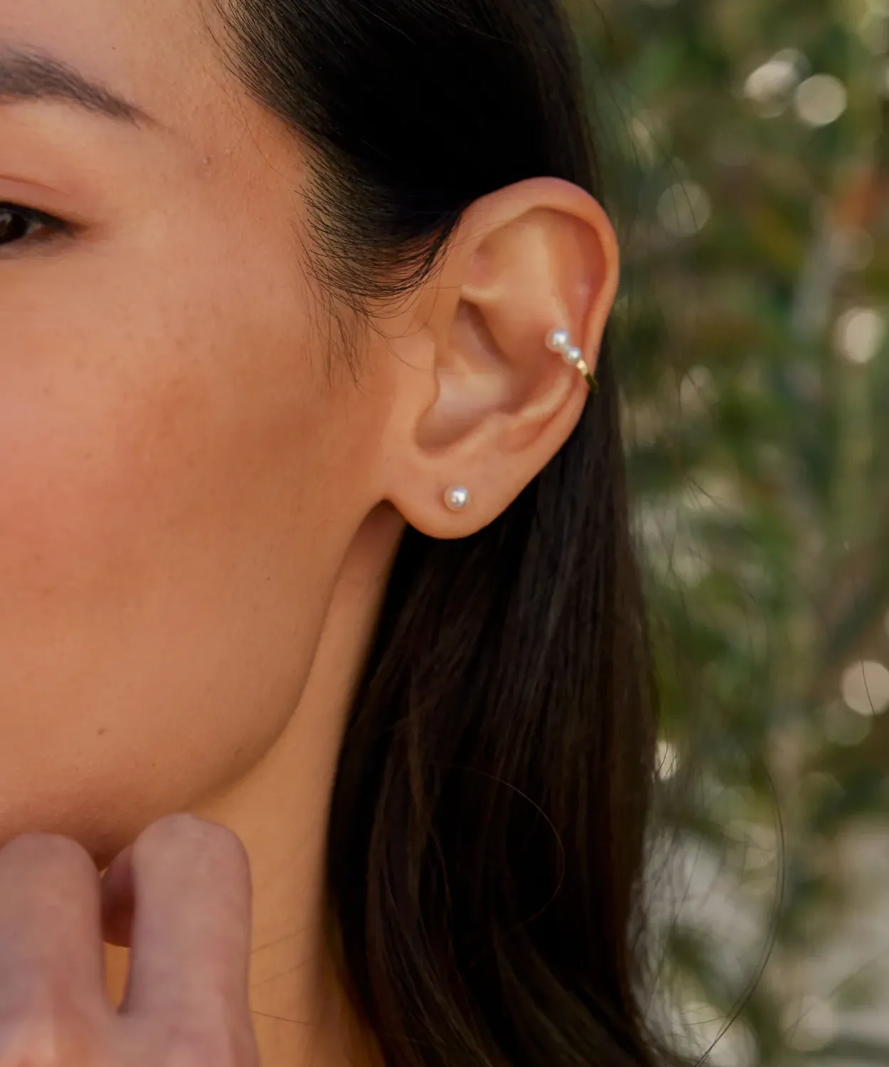 Hot Small Loren Pearl Studs Women Jewelry