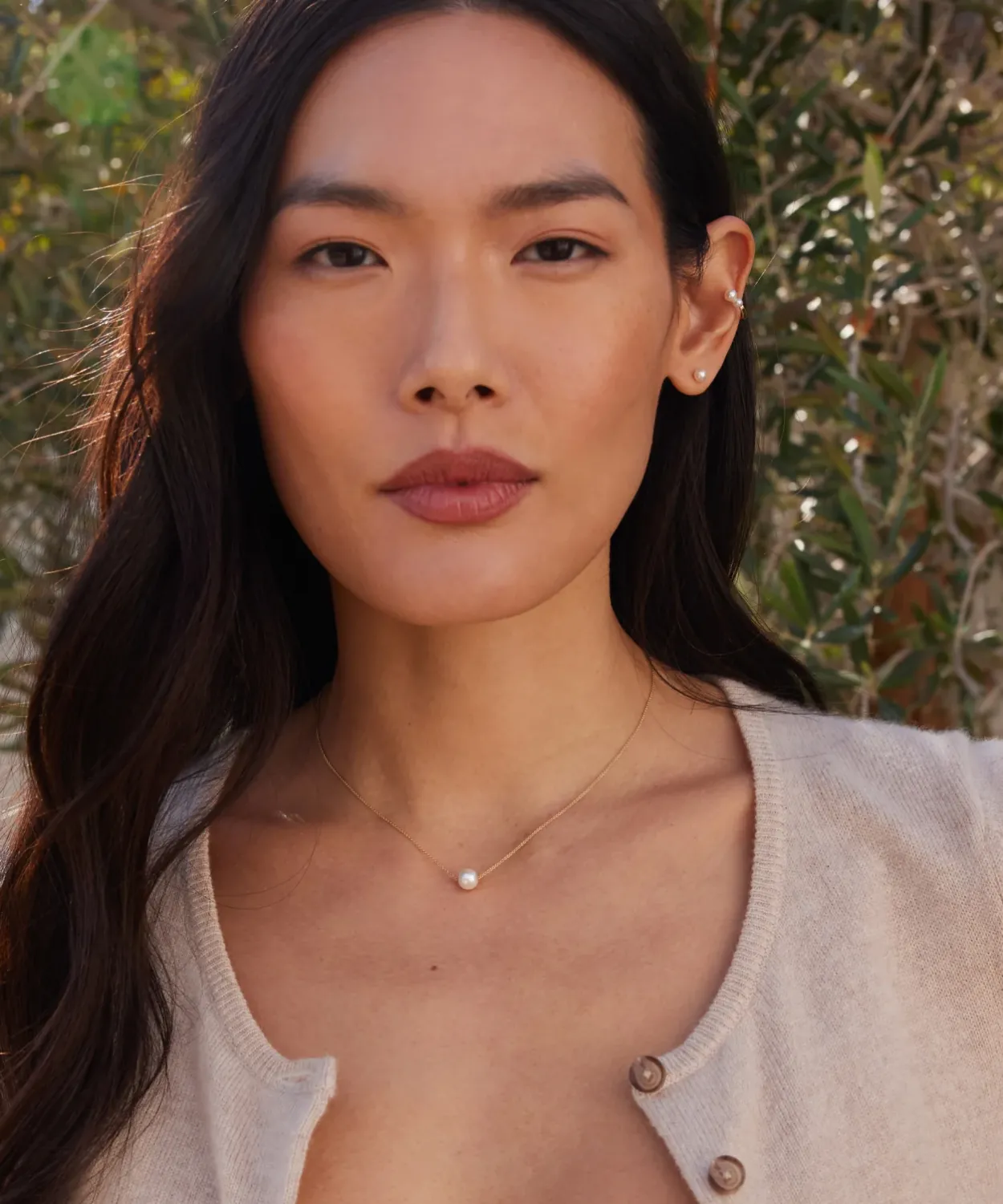 Hot Small Loren Pearl Studs Women Jewelry