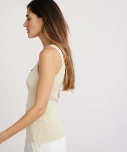 Sale Square Rib Tank Women Tees & Tanks