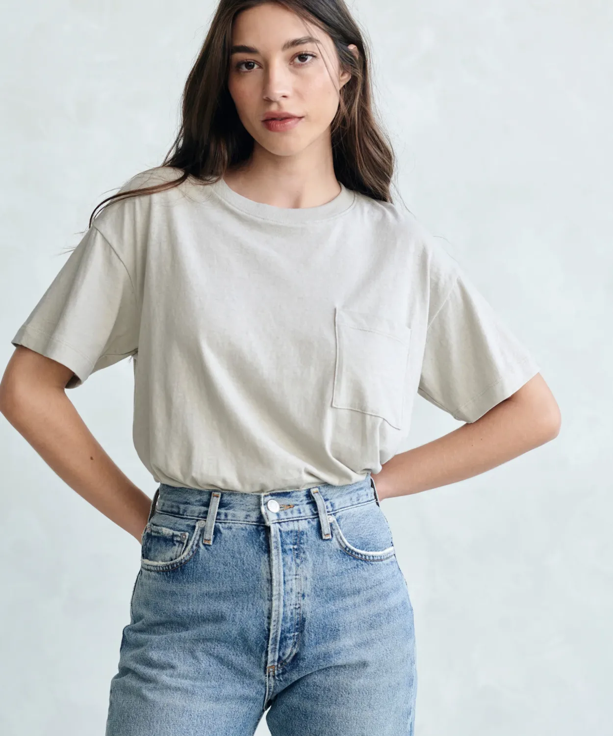 Sale Vintage Pocket Tee Women Tees & Tanks